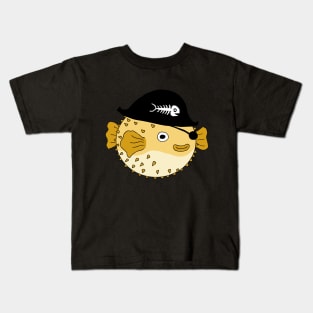 Pirate Pufferfish Kids T-Shirt